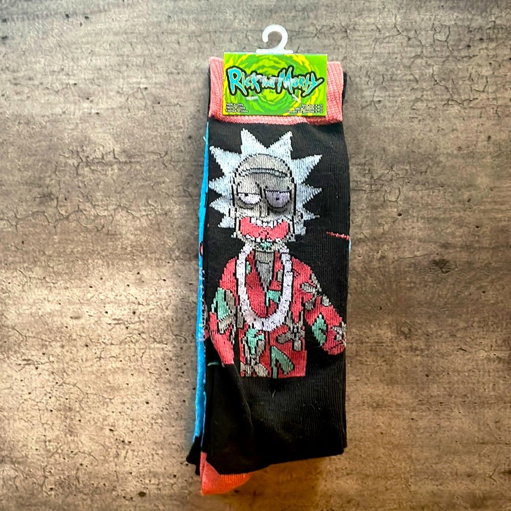 BRAND NEW Rick and Morty Socks